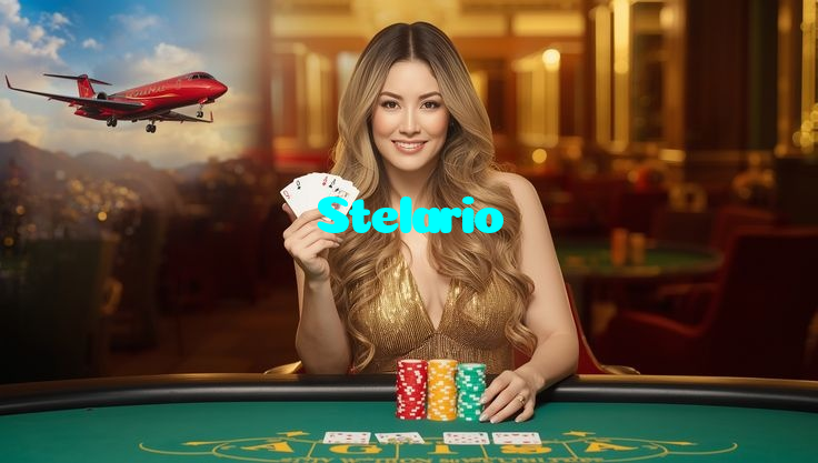 Stelario casino presented on mobile device in Pakistan with slots and live games